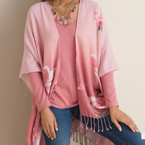 NEW Chico's  Floral Wrap - Picture 2 of 11